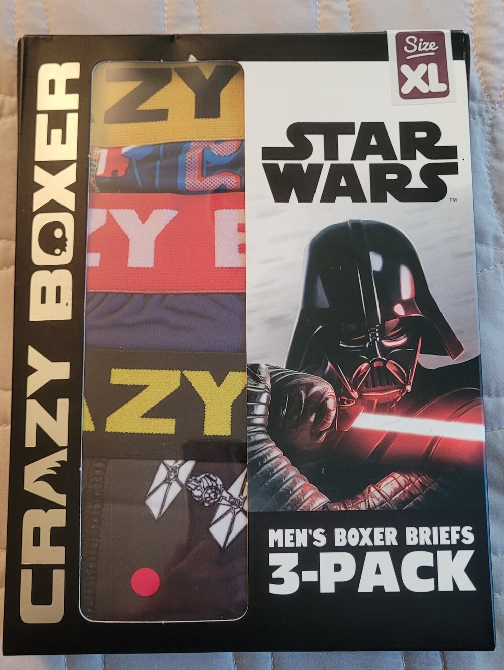 Star Wars Disney Mens Crazy Boxer Briefs 3 Pack XLarge 40-42 Inches New